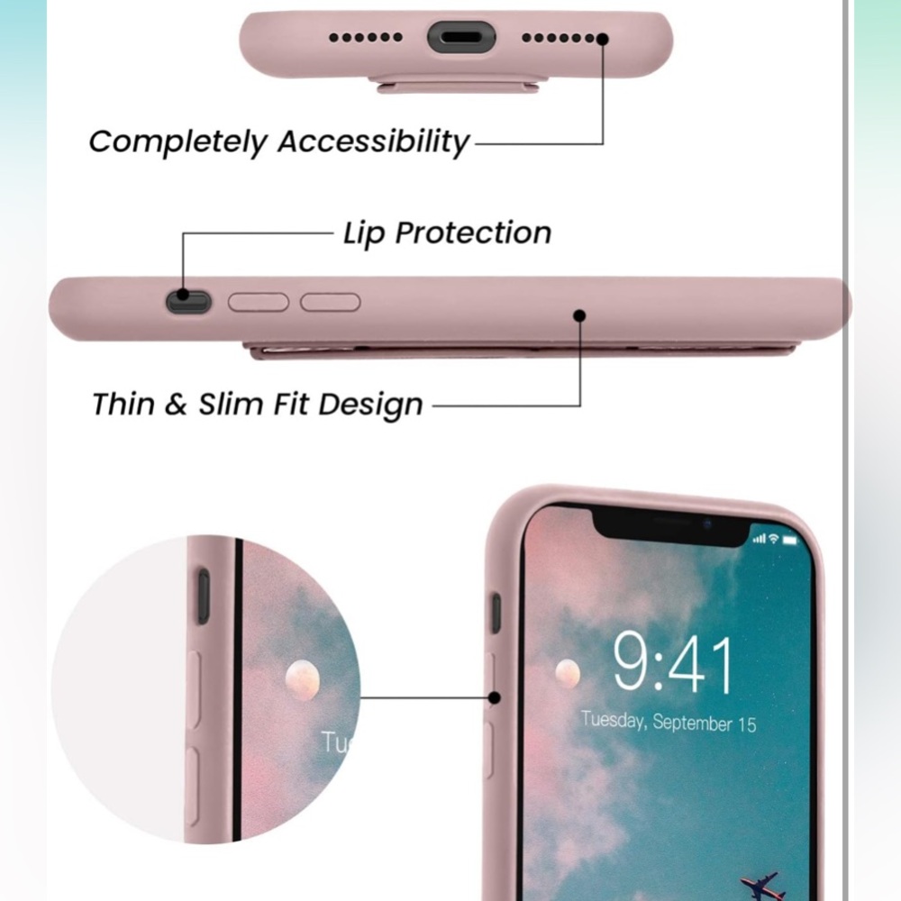 NEW Silicone iPhone XR Phone Case with Kickstand - Picture 5 of 10